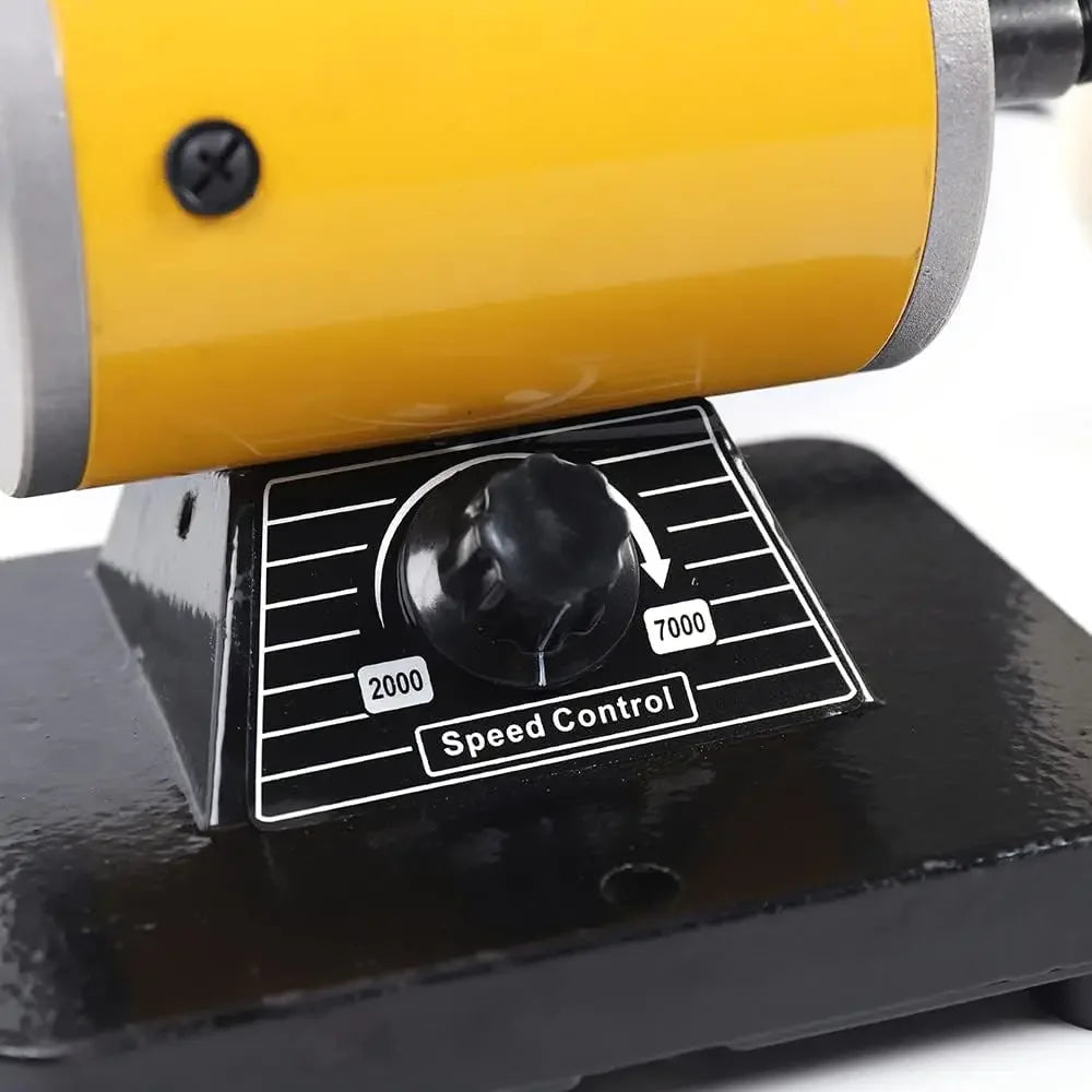 CNCEST Jewelry Polisher Bench Grinder 200W 2000 To 7000RPM