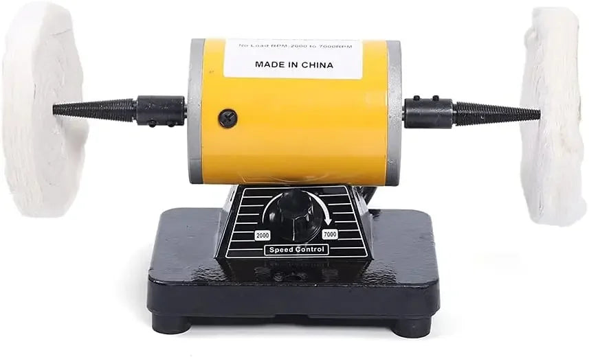CNCEST Jewelry Polisher Bench Grinder 200W 2000 To 7000RPM