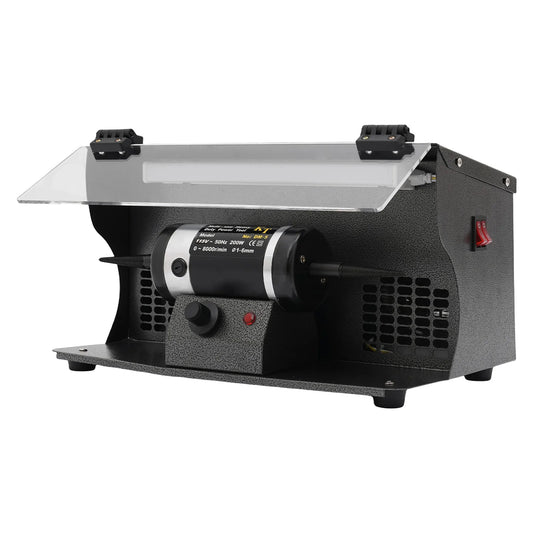 CNCEST 200W Bench Polisher Variable Speed 0-8000rpm Polishing Machine