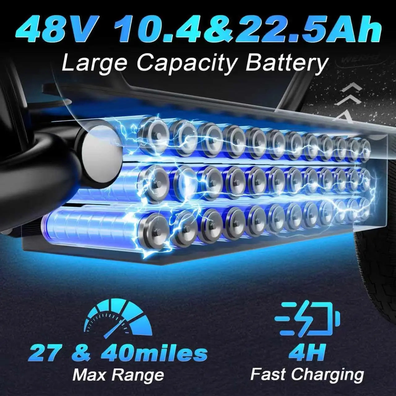 AOVOPRO Electric Folding Ebike With Dual Suspension 500W