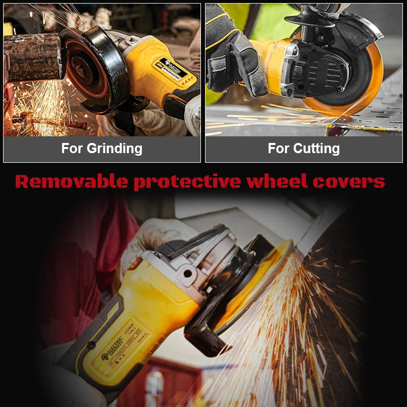 Electric Goddess Brushless Cordless Angle Grinder 21V Battery Included