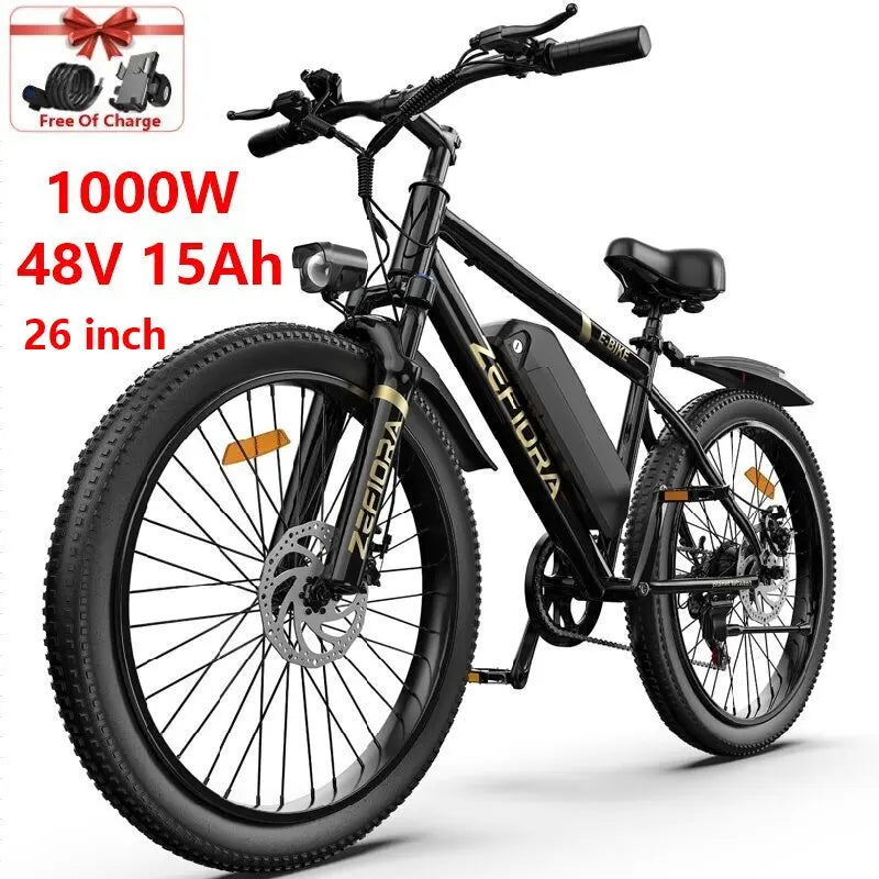 ZEFIORA Highspeed Electric Bike 2000W 48V 10-20Ah Battery 30-50MPH