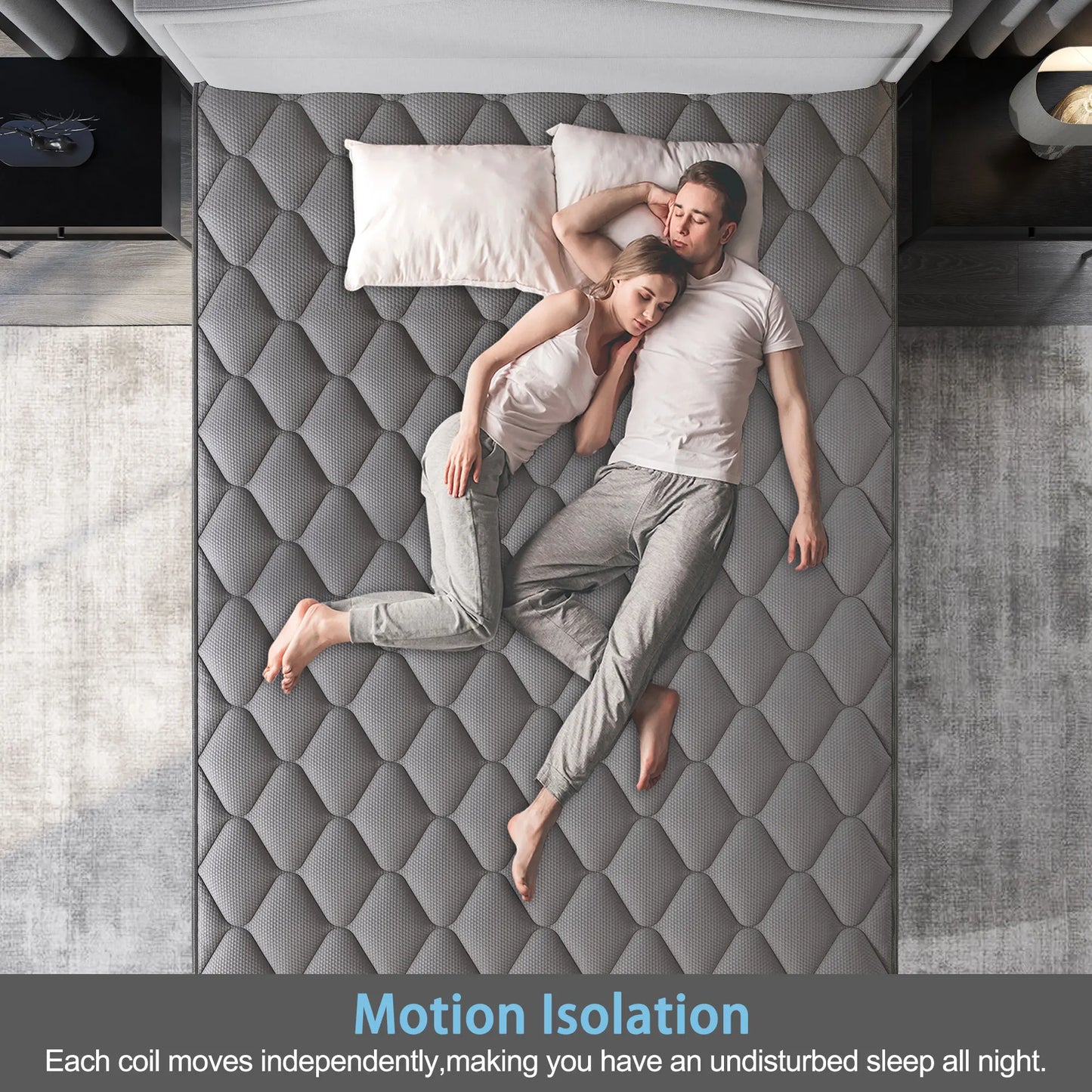 Viscountess Hybrid Mattress in a Box With Pocket Springs and Memory Foam