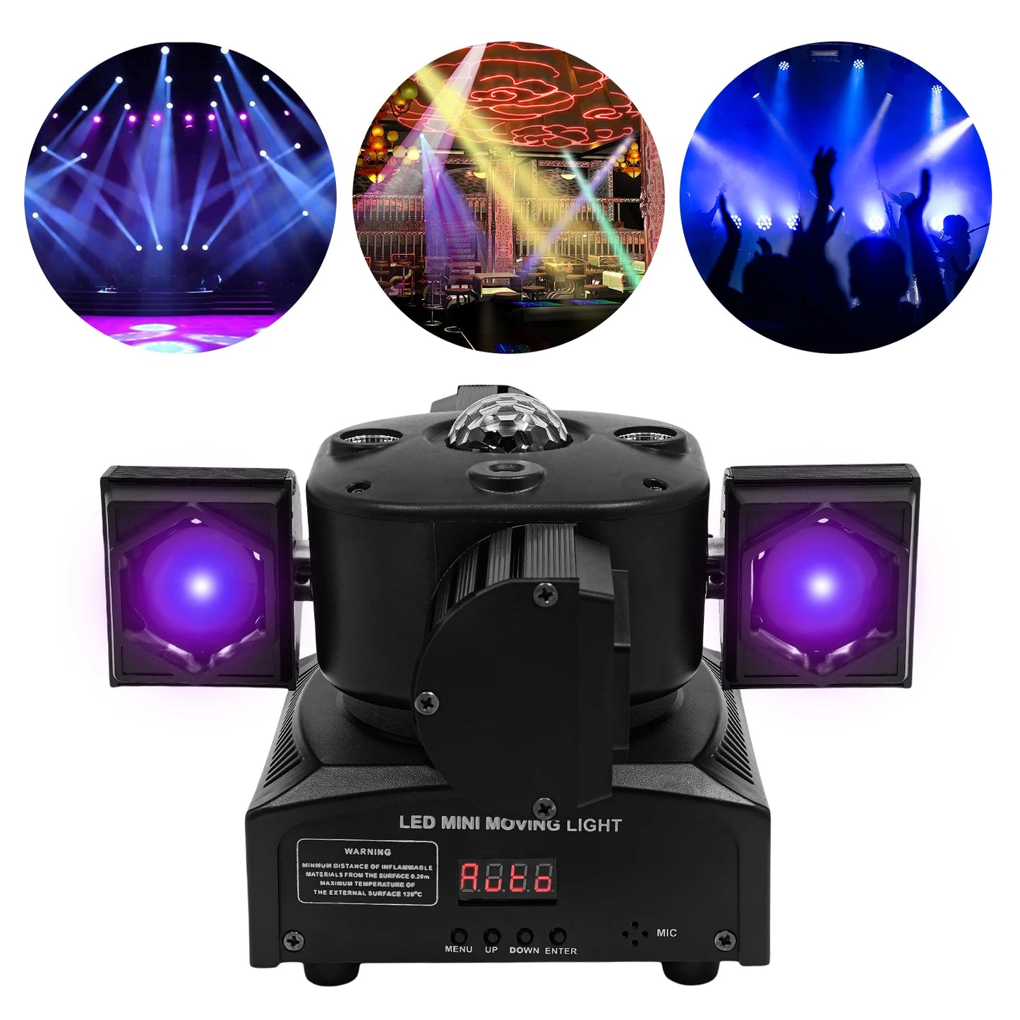 4 Arms Moving Head Stage Light RGB LED DJ Lighting Fixture