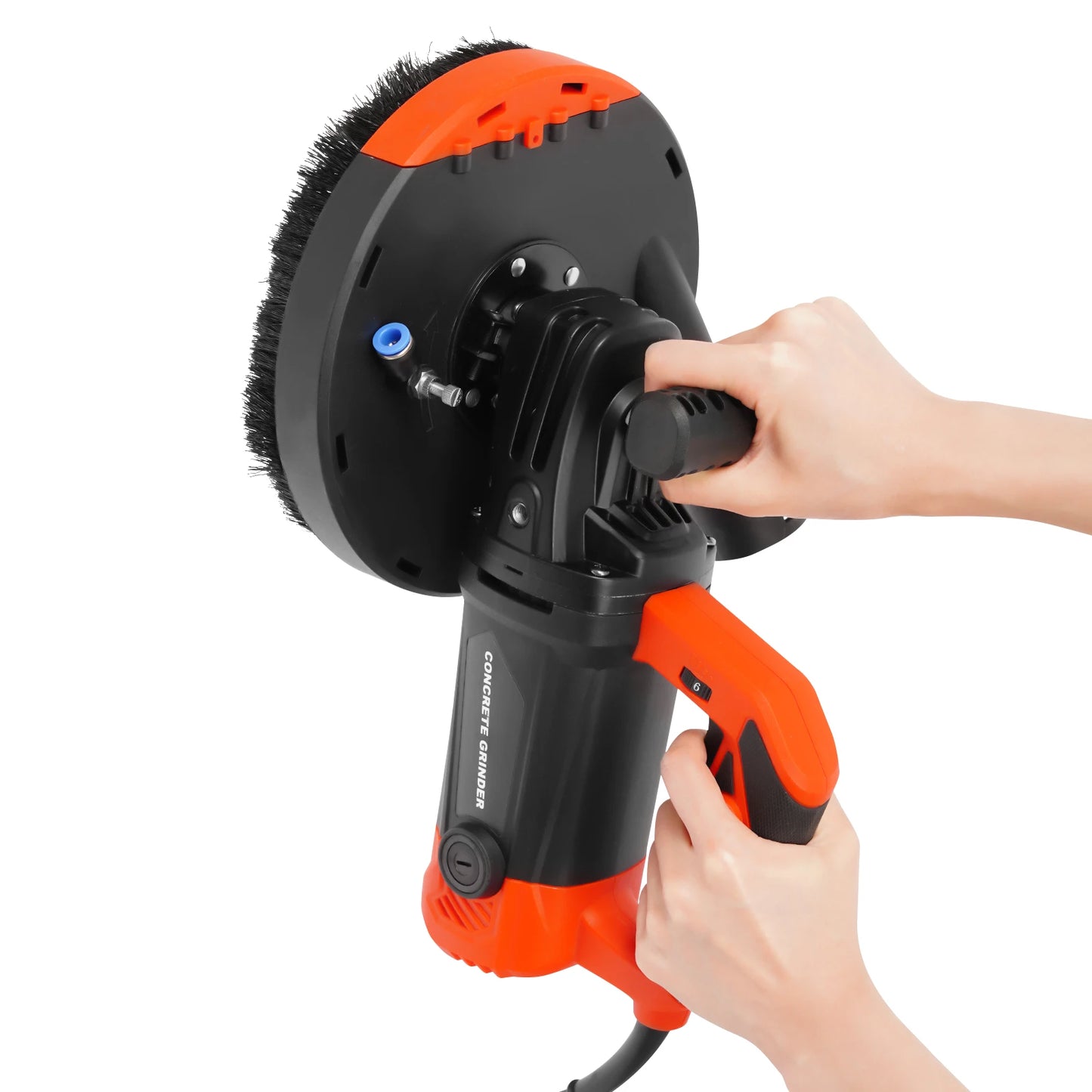 CNCEST 2200W Concrete Grinding Machine Angle Grinder With Dust Shroud