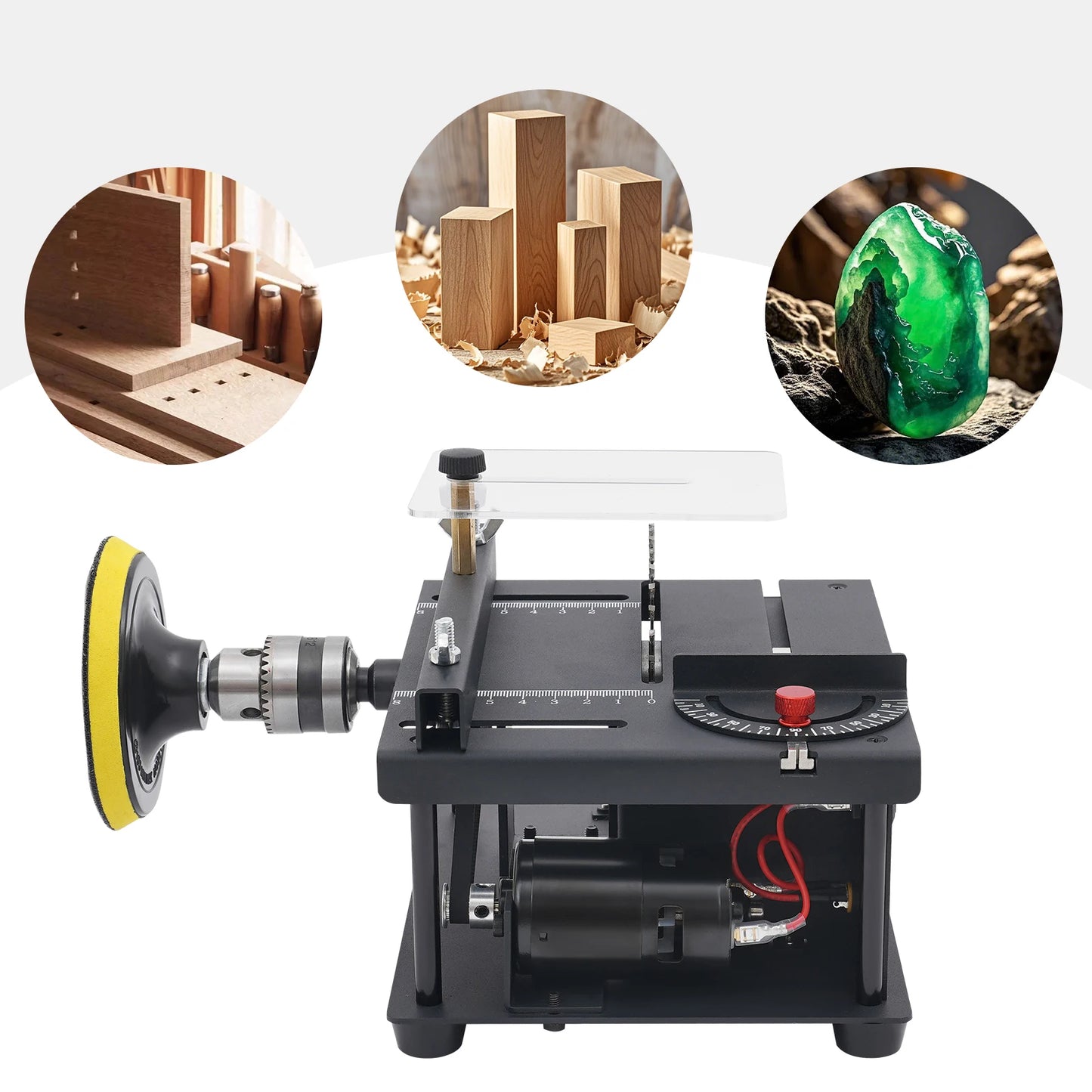 Mini Table Saw 200W 0-90 Degree Angle DIY Wood Cutting