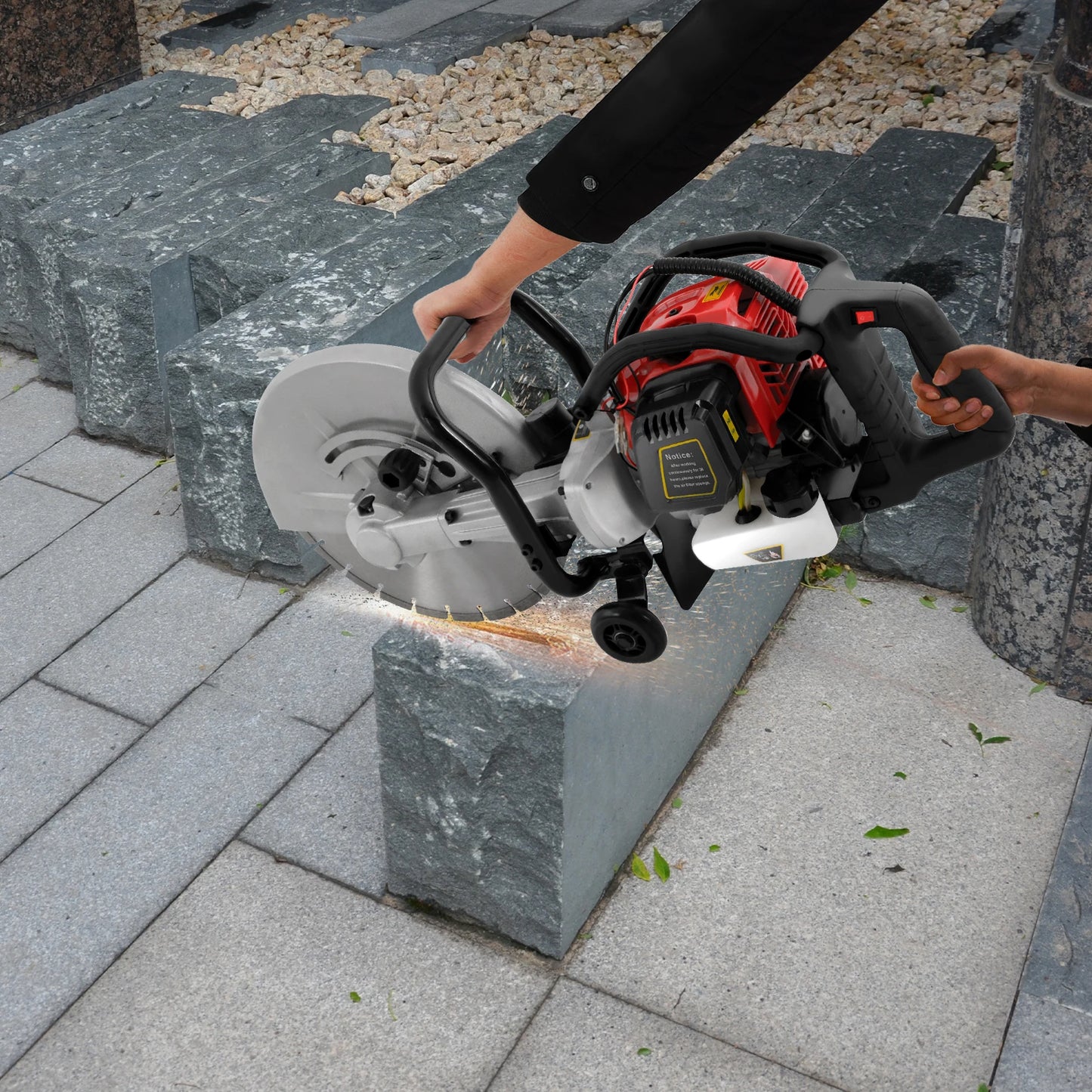 CNCEST 1400W Concrete Cutter Saw 52cc Gas Powered Multi Angle