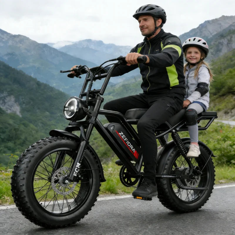 ZEFIORA 2000W Electric Bicycle With 48V Battery Brushless Motor
