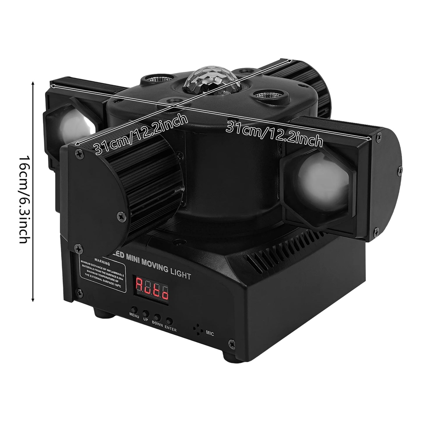 4 Arms Moving Head Stage Light RGB LED DJ Lighting Fixture